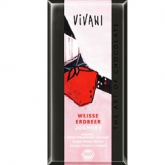 Белый шоколад "С клубникой и йогуртом", Vivani, 100 г
