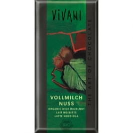 Шоколад молочный с лесными орехами. Vivani, 100 г