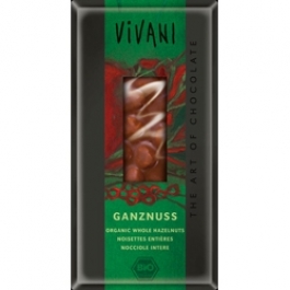 Шоколад молочный "С цельными лесными орехами".Vivani, 100 г