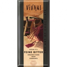 Шоколад темный, 71% какао. Vivani, 100 г
