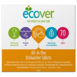 Таблетки для посудомоечной машины 3 в 1 Ecover, 1,4 кг