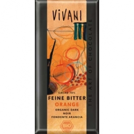 Темный шоколад с апельсином, Vivani, 100 г